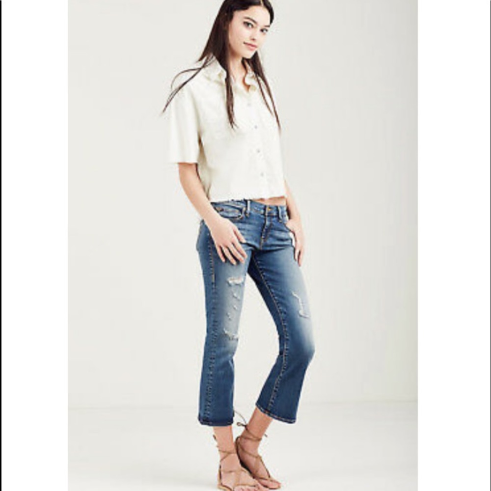Cropped Boxy Button Down - image 3